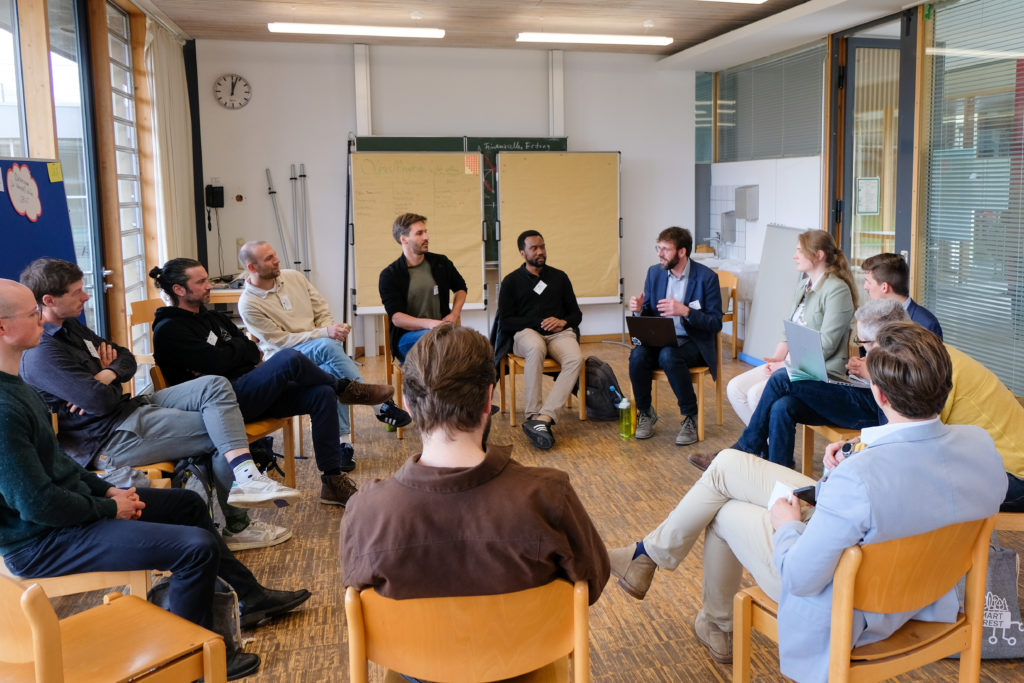 A circle discussion during the SmartForest 2026 Data Ecosystem Laboratory
