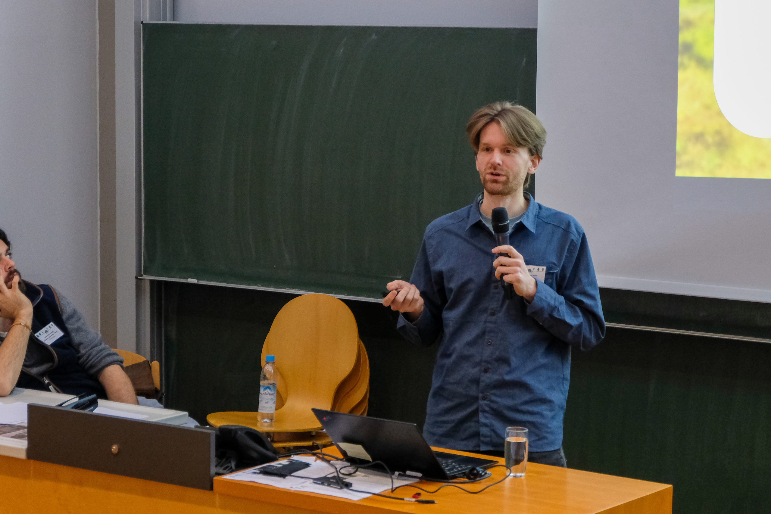 Kilian Hochholzer presents u0022The two approaches: assessing resilience of post-disturbance forests across Central Europe using computer-vision foundation models and visual language modelsu0022 during SmartForest 2026