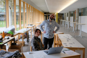 Ramona Resch and Ronald Kilian, both of wetransform and the SmartForest organisation team, at the reception during SmartForest 2026 