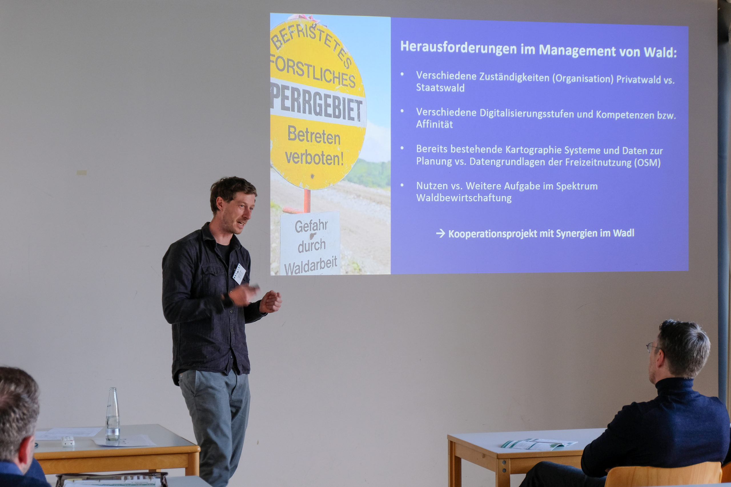 A presentation on the challenges in forest management during one of the in-depth sessions at SmartForest 2026