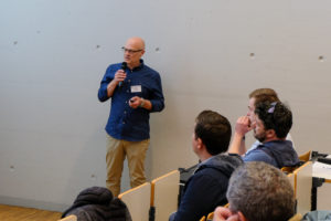 Dr. Lars Waser of WSL presents “Praxis trifft Pixel: Gemeinsame Entwicklung der nächsten Generation von Wald-Fernerkundungsprodukten.” during SmartForest 2026