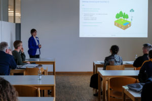 Dr. Sarah Brandt of Fraunhofer IESE presents u0022Ein Digitaler Zwilling des Waldes als Werkzeug zur Simulation von Baumstress und zur Überbrückung der Lücke zwischen Forstwissenschaft und Praxisu0022 at SmartForest 2026