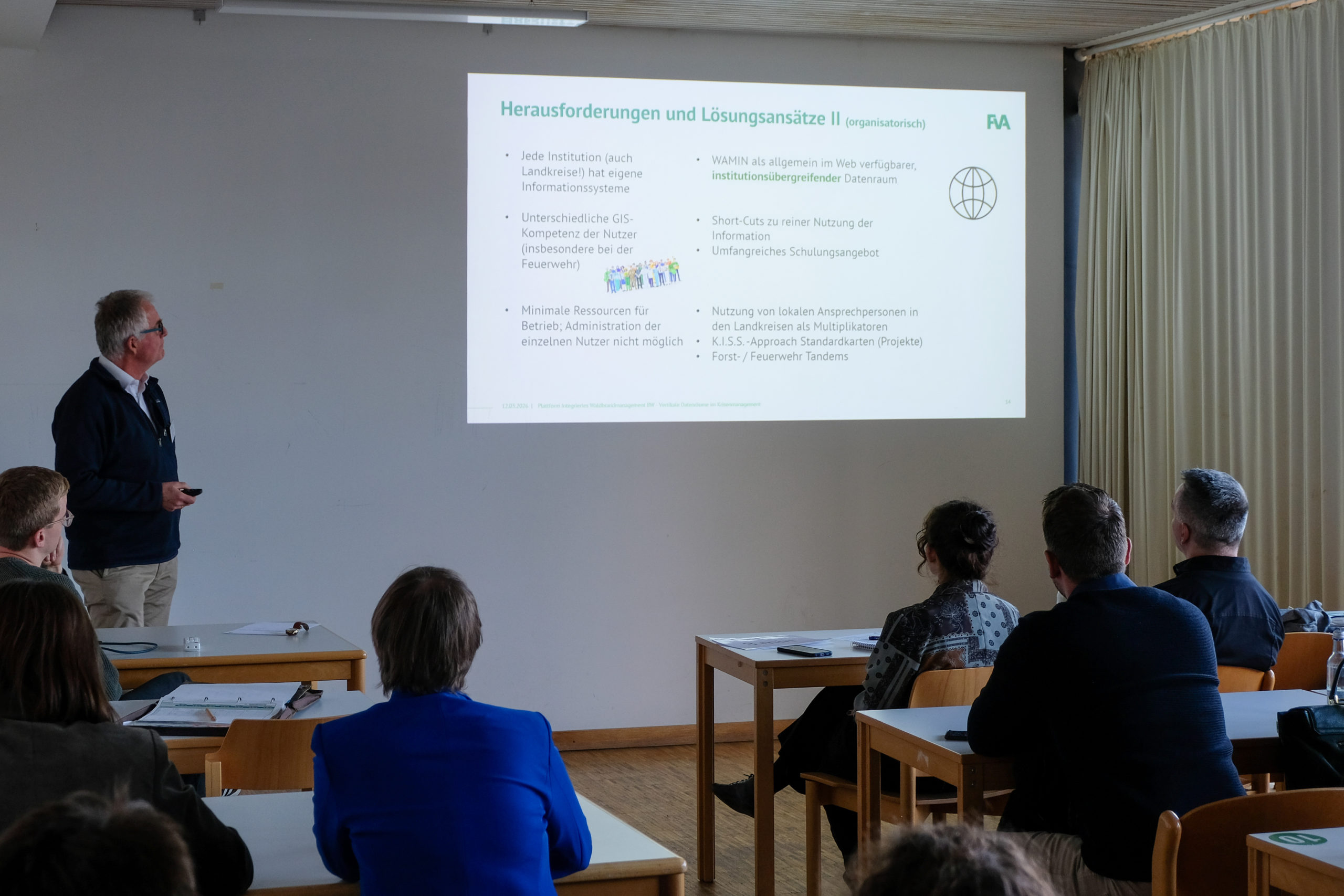 Dr. Christoph Hartebrodt of the FVA Baden-Württemberg presents challenges and solutions during an in-depth session at SmartForest 2026