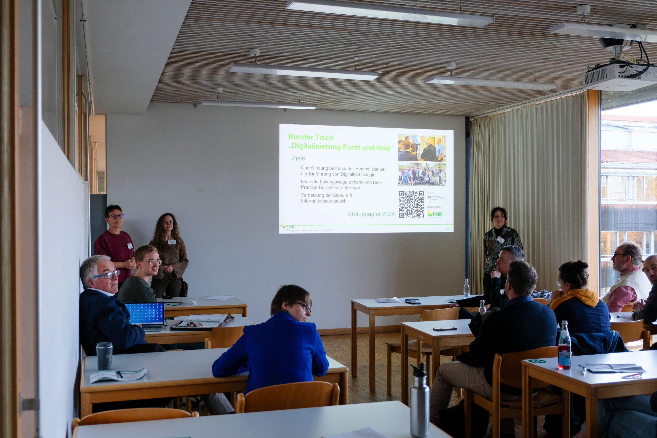 A presentation on Fachagentur Nachwachsende Rohstoffe e.V. during SmartForest 2026