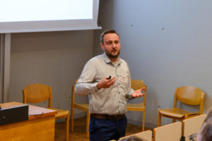 Lukas Stopfer of the University of Freiburg presents “Digitale Identität: Vom Einzelstamm bis zum Sägewerk” at SmartForest 2026