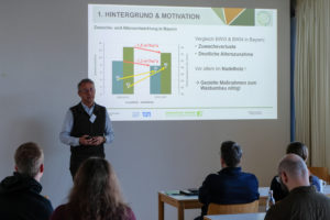 A presentation on forestry in Bavaria during SmartForest 2026